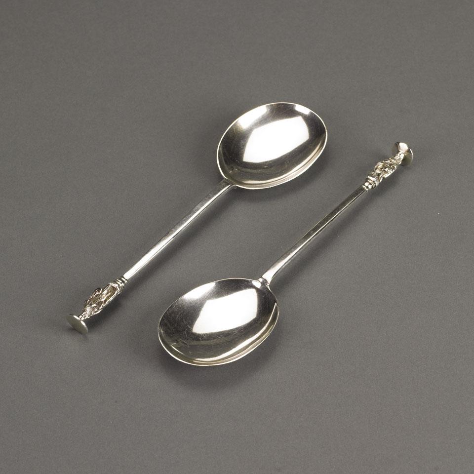 Pair of Victorian Silver Apostle Spoons, Henry John Lias & James Wakely, London, 1882