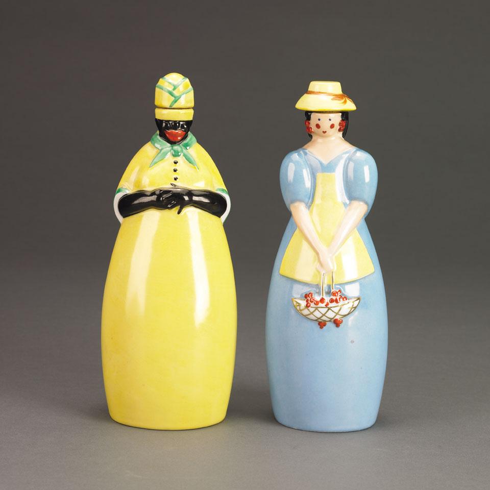 Two Robj Character Bottles, Paris, c.1925