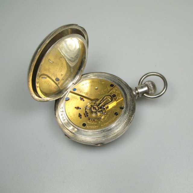Non-Magnetic Watch Co. Openface Stem Wind Pocket Watch
