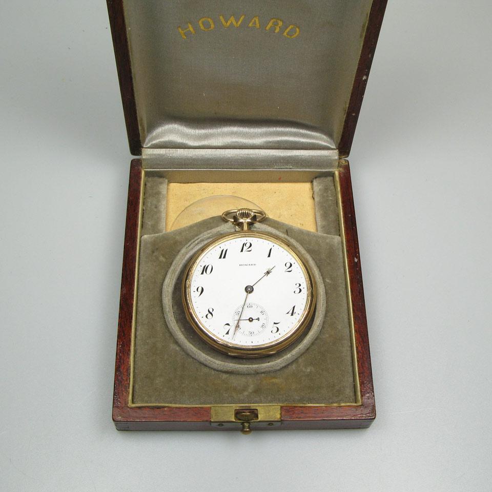E. Howard Watch Co. Openface Stemwind Pocket Watch