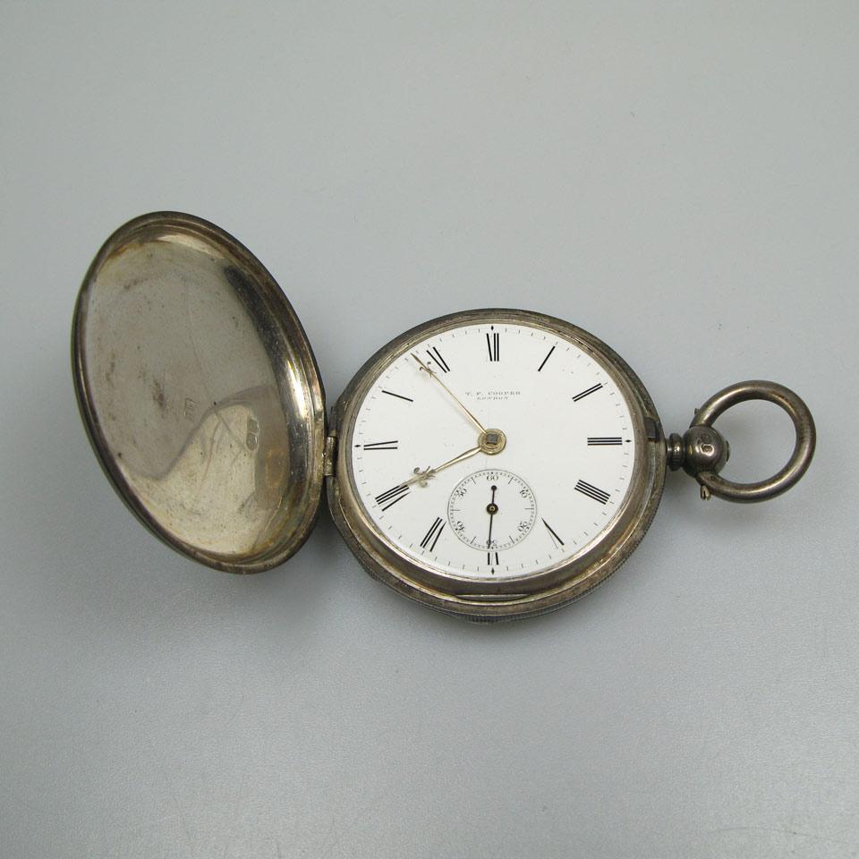 T.F.Cooper Of London Key Wind Pocket Watch