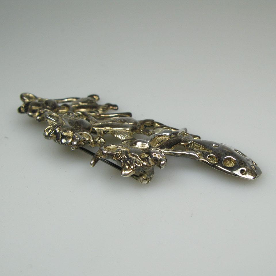Mexican Sterling Silver Brooch