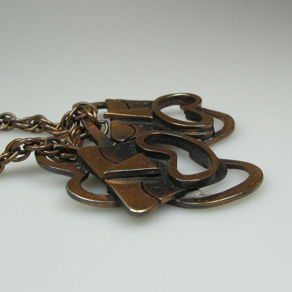 Francisco Rebajes Copper Pendant And Chain