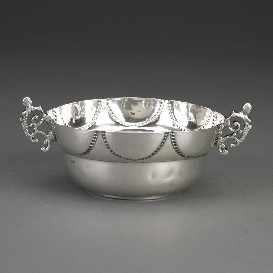 Edwardian Silver Two-Handled Bowl, Maurice Freeman, London, 1907