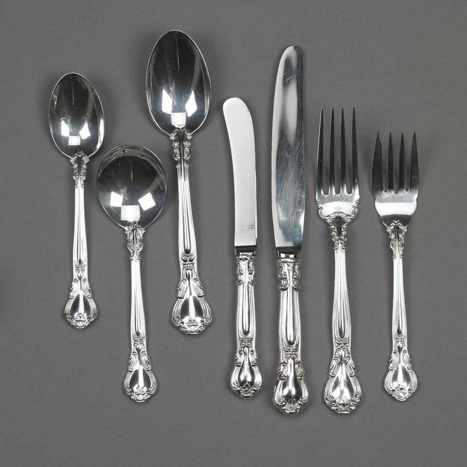 Canadian Silver ‘Chantilly’ Pattern Flatware Service, Henry Birks & Sons, Montreal, Que., 20th century