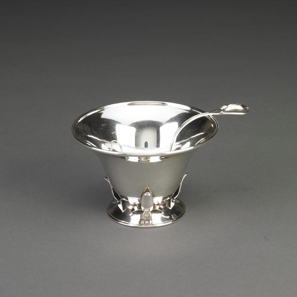 Canadian Silver Bowl with Ladle, Carl Poul Petersen, Montreal, Que., mid-20th century