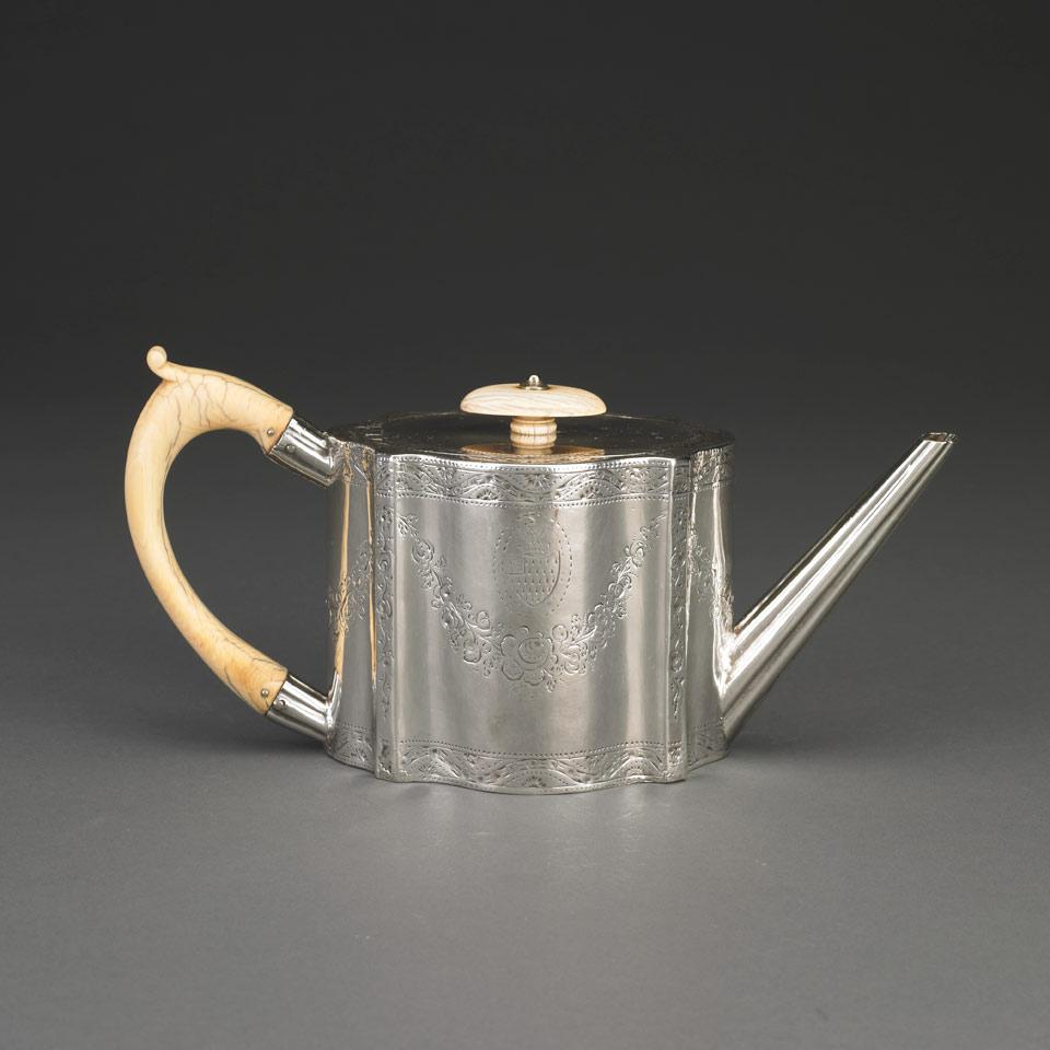 George III Silver Teapot, William Vincent, London, 1779