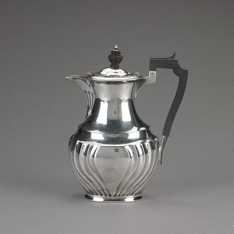 English Silver Hot Water Pot, Atkin Bros., Sheffield, 1910