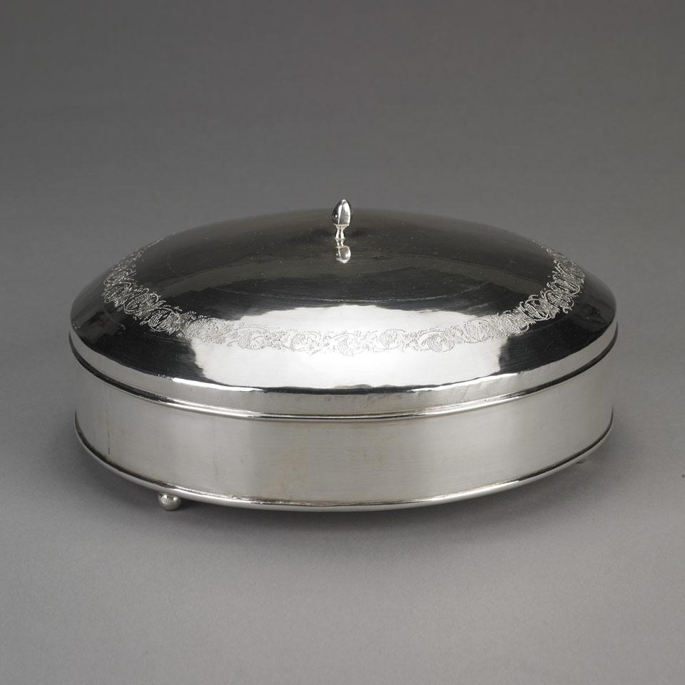 Persian Silver Pastry Box, early 20th century