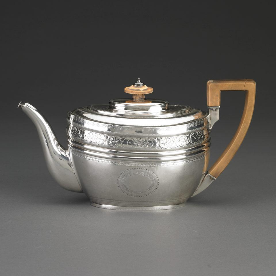 George III Silver Teapot, Charles Plimpton, London, 1805