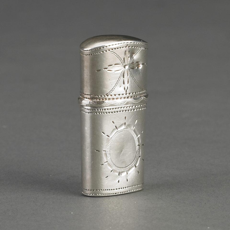George III Silver Scent Bottle Case, Samuel Pemberton, Birmingham, c.1800