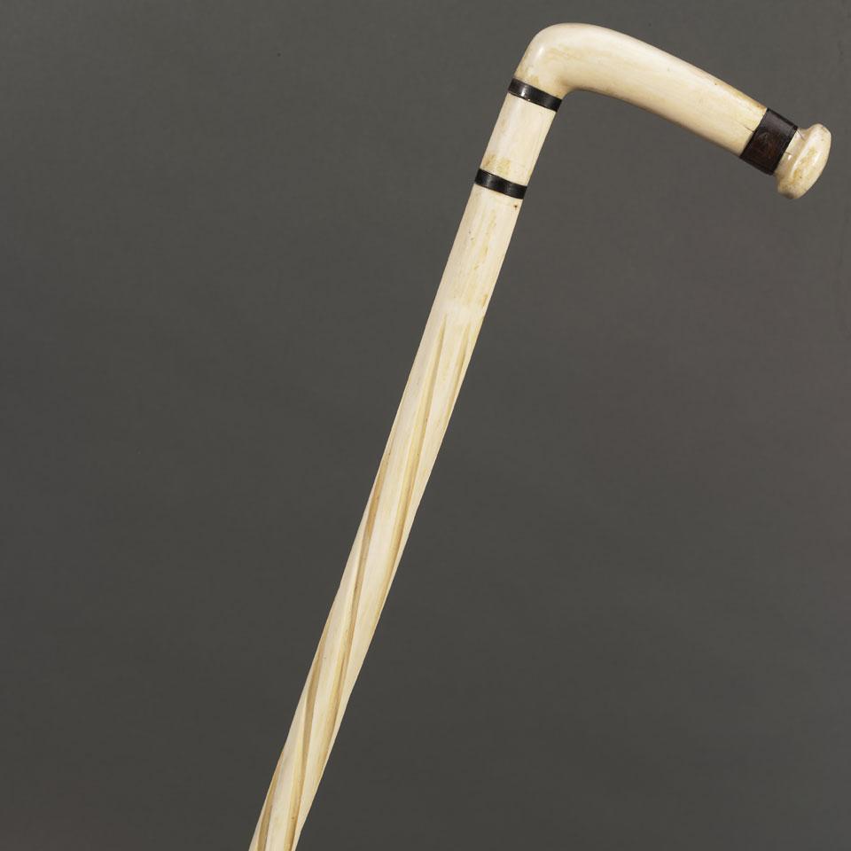 Narwhal Tusk Cane, mid 19th century