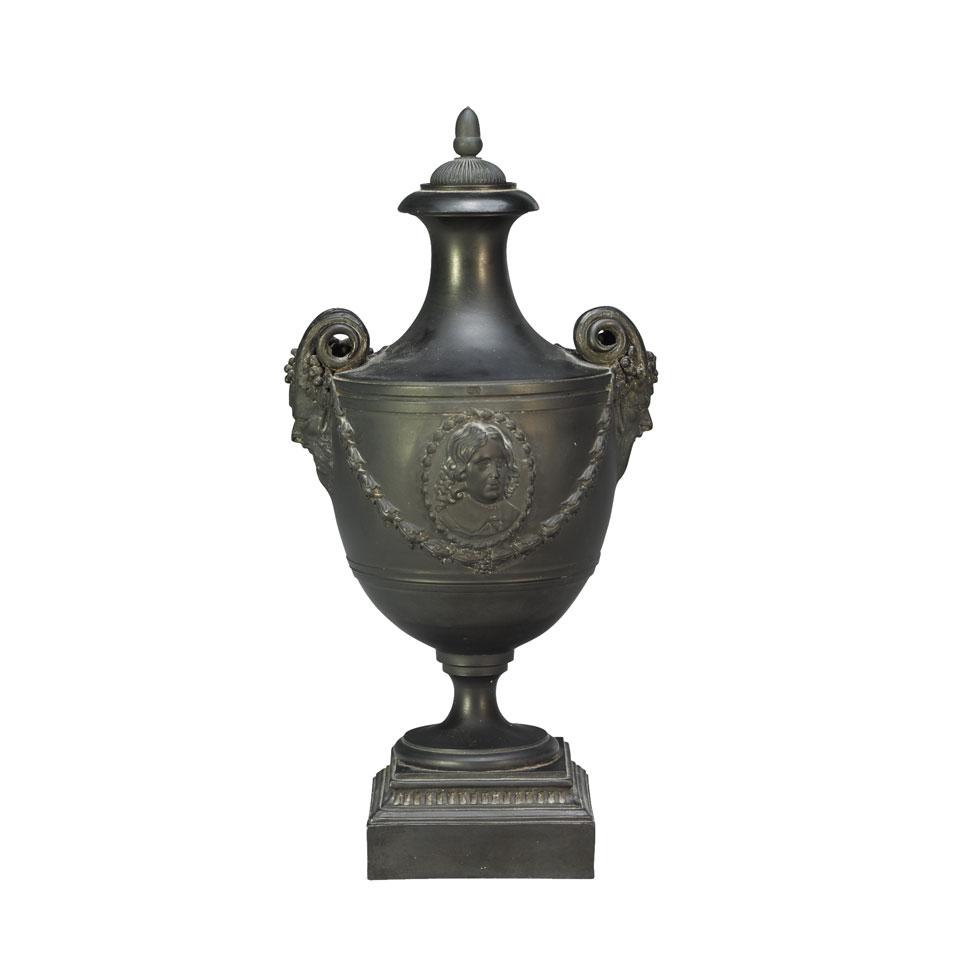 Wedgwood & Bentley Black Basalt Vase, c.1769-80