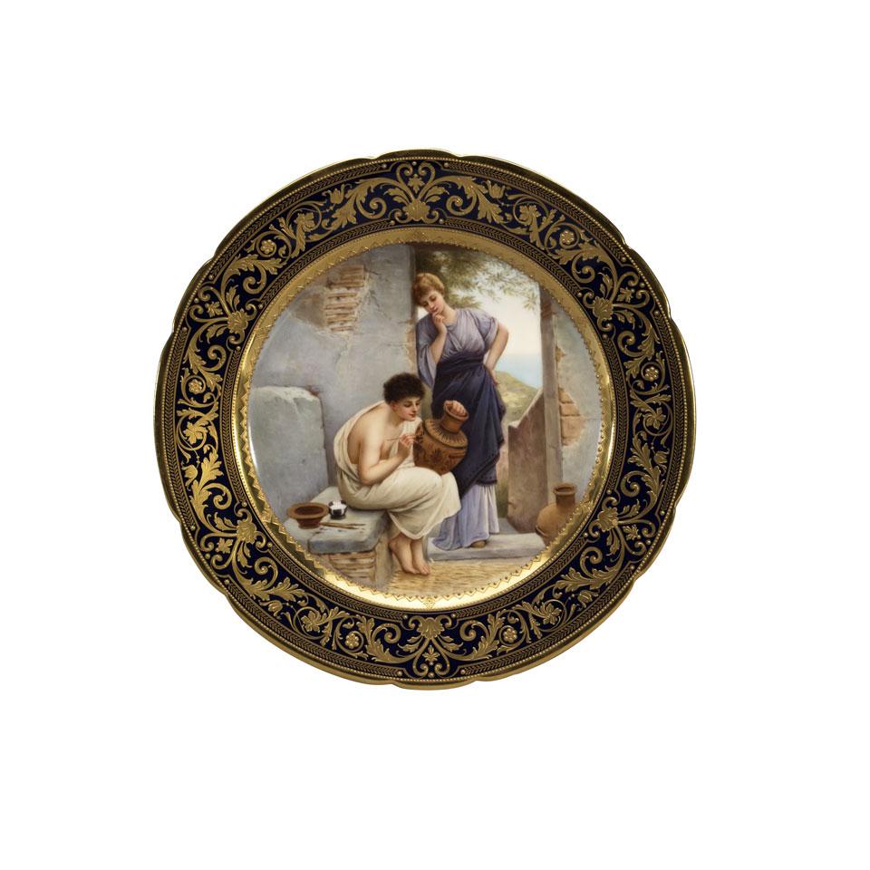 Dresden Cabinet Plate, after Paul Thumann, early 20th century