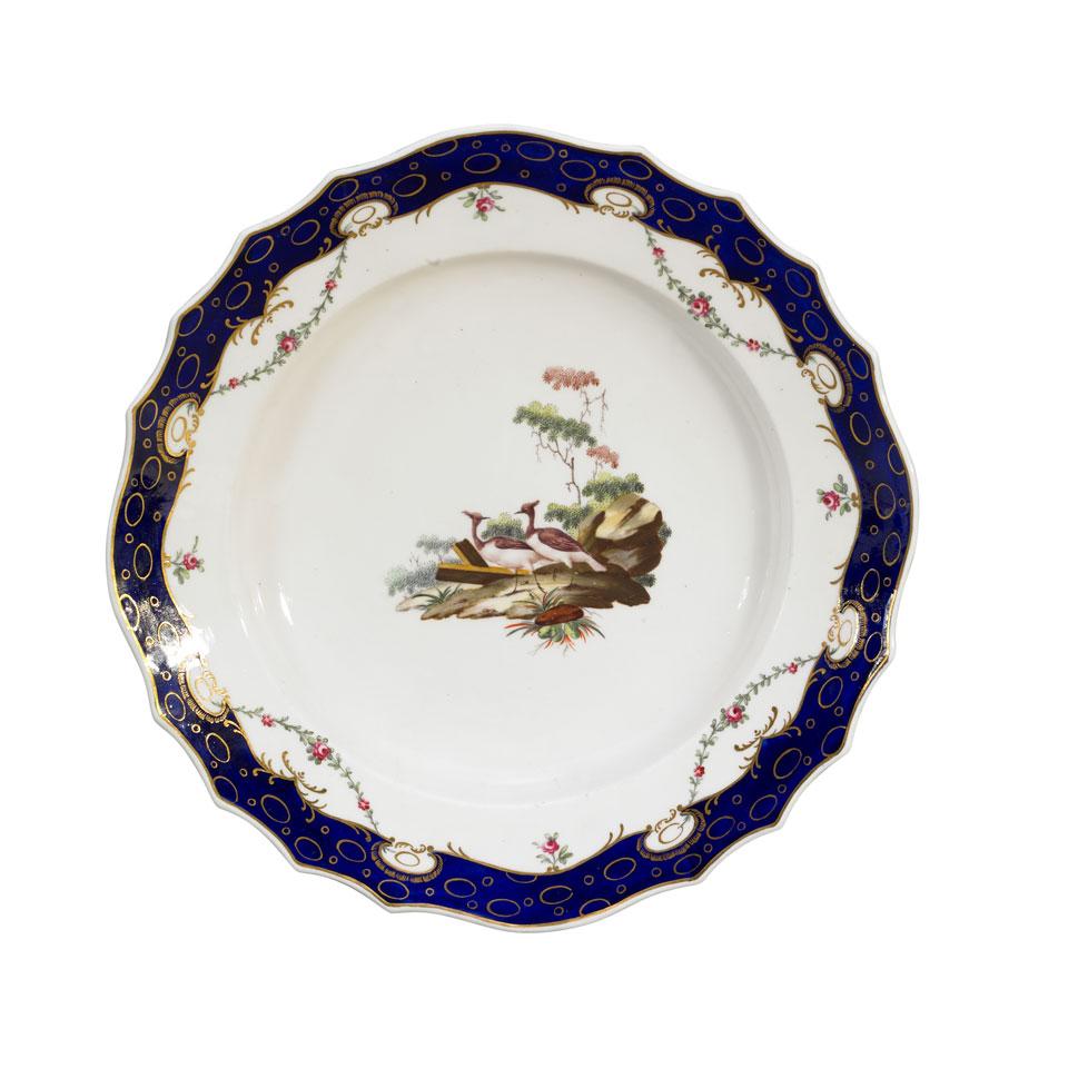 The Hague-Decorated Tournai Plate, c.1780-90