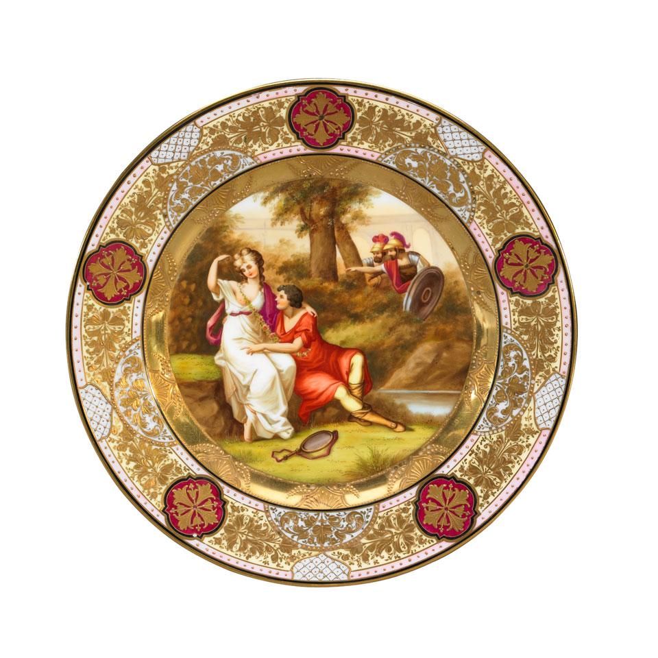 Three ‘Vienna’ Cabinet Plates, after Angelica Kauffman, early 20th century