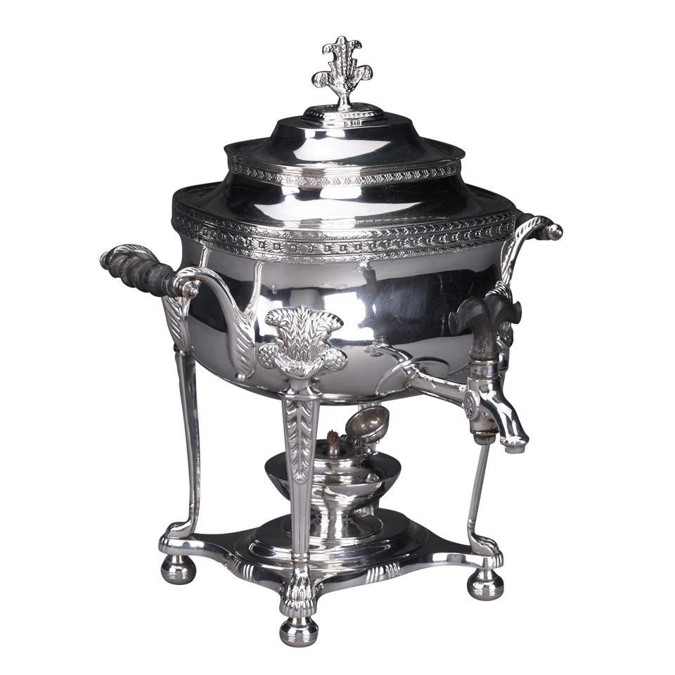 Victorian Silver Tea Urn, R. & S. Garrard & Co., London, 1895
