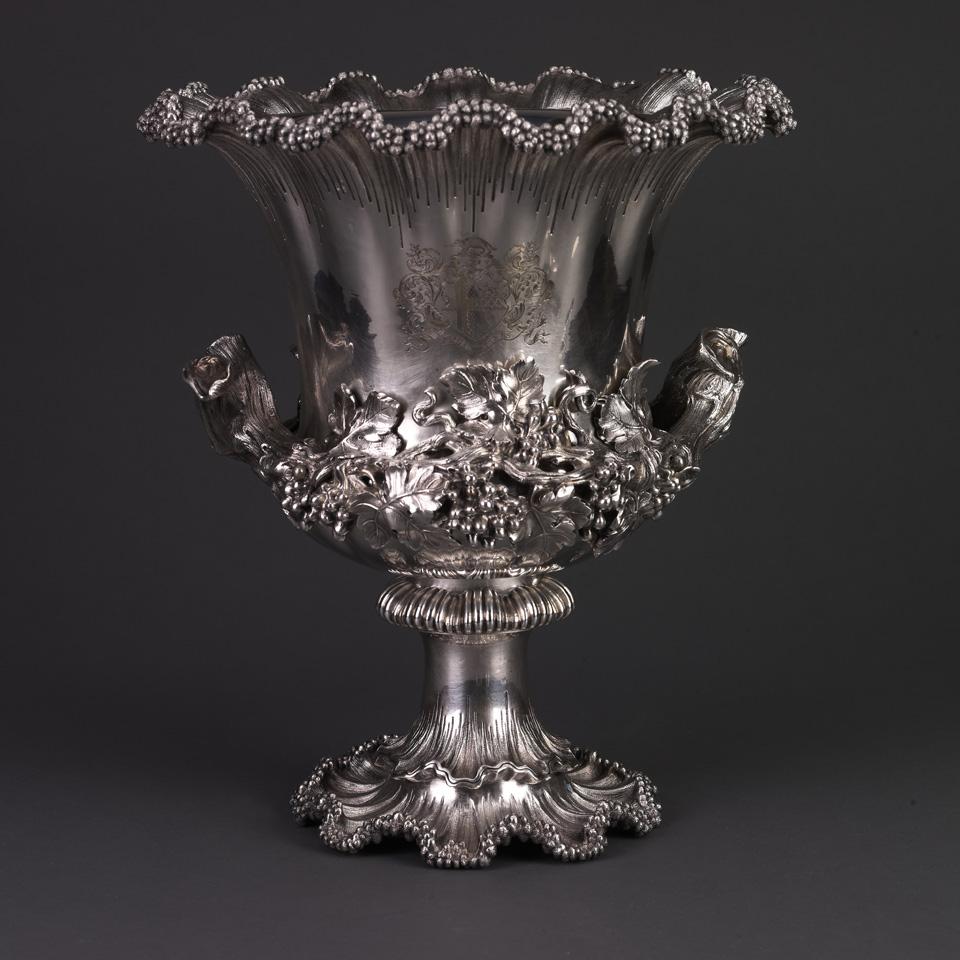 Victorian Silver Plated Wine Cooler, Elkington & Co., 1844