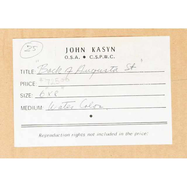JOHN KASYN, O.S.A.