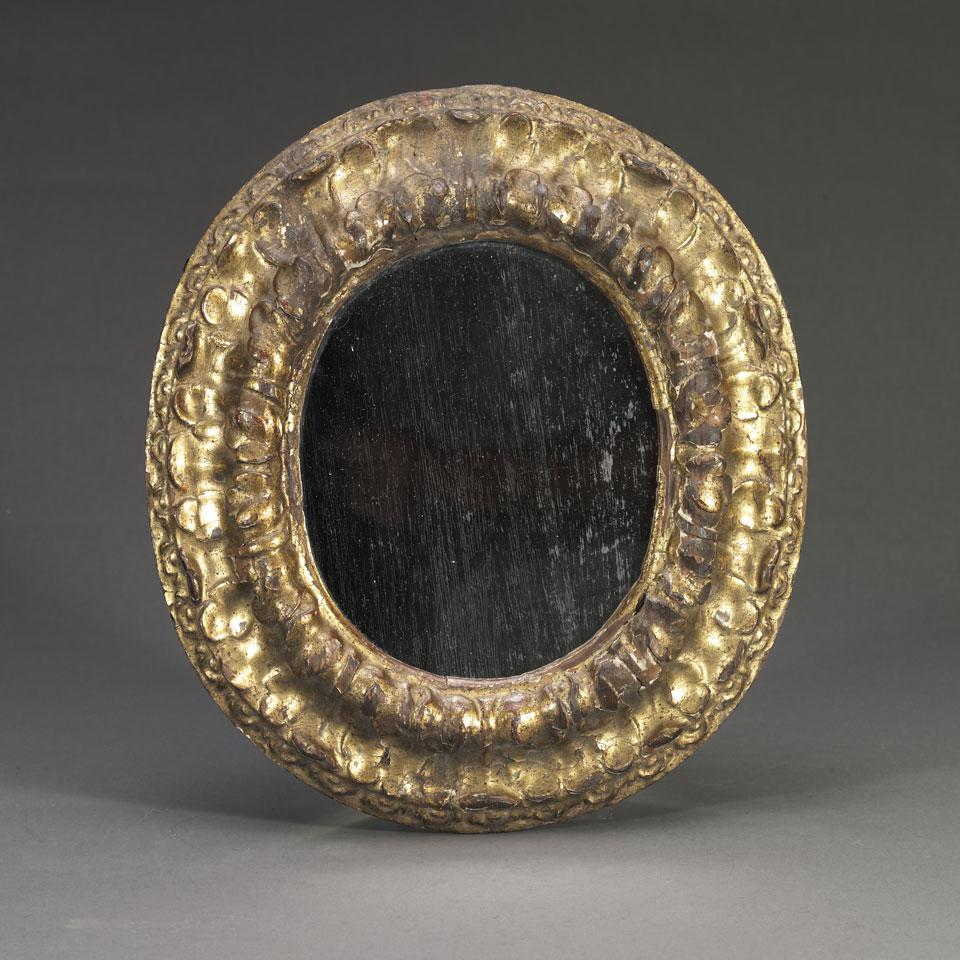 Florentine Oval Carved and Gilt Wood Frame, early 19th century