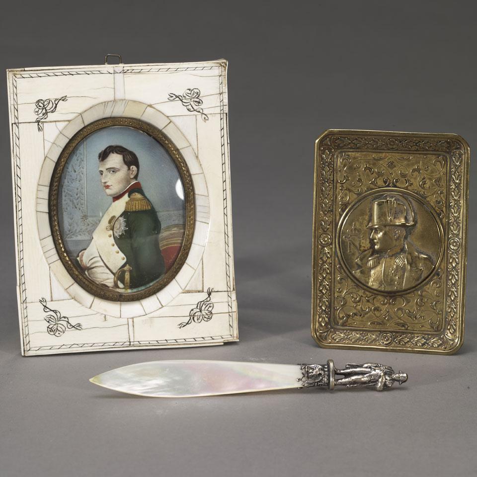 Three Items of Napoleonic Interest, Late 19th/early 20th century