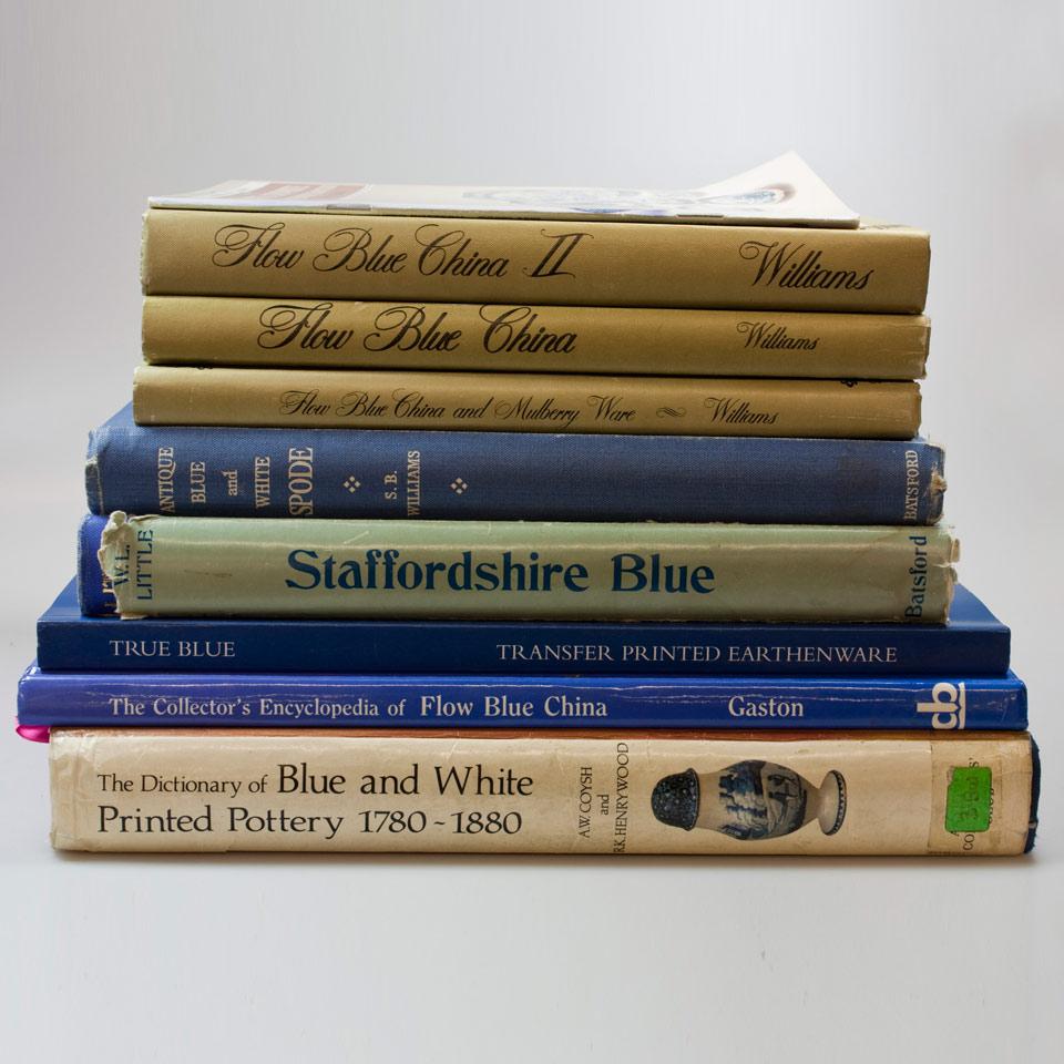 Nine Volumes on British Blue and White Ceramics