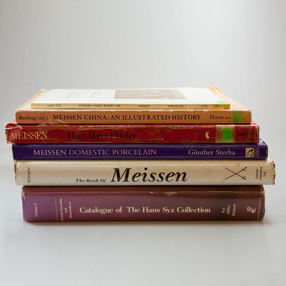 Six Volumes on Meissen Porcelain
