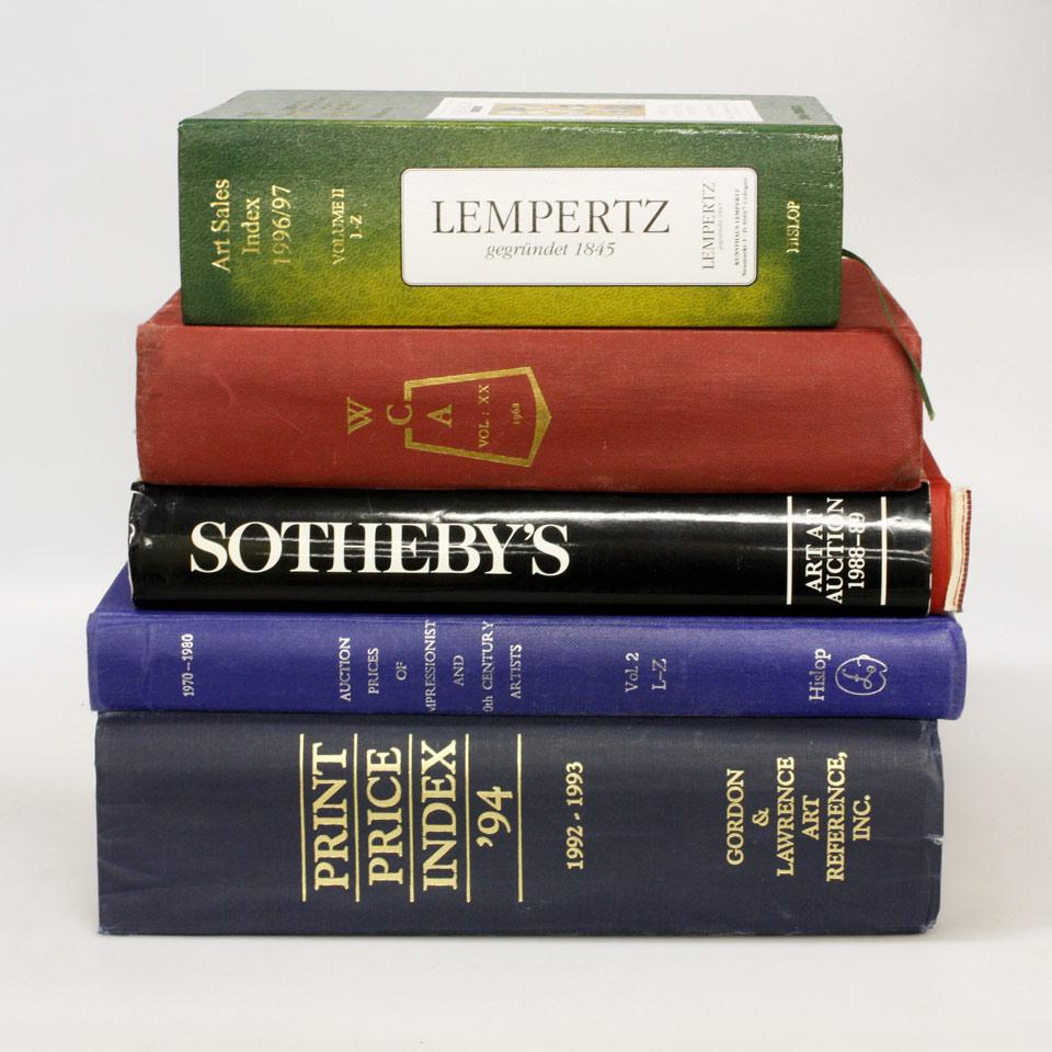 Ninety-Four Volumes of Past Auction Price Guides