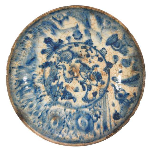 Six Blue and White Plates, Turkey and Persia, 18th to 20th Century