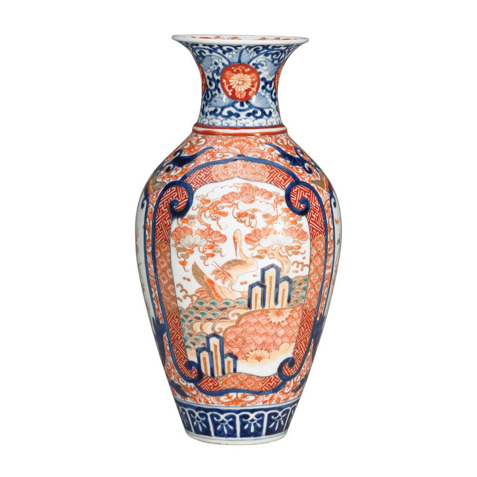 Imari Baluster Vase, 19th Century