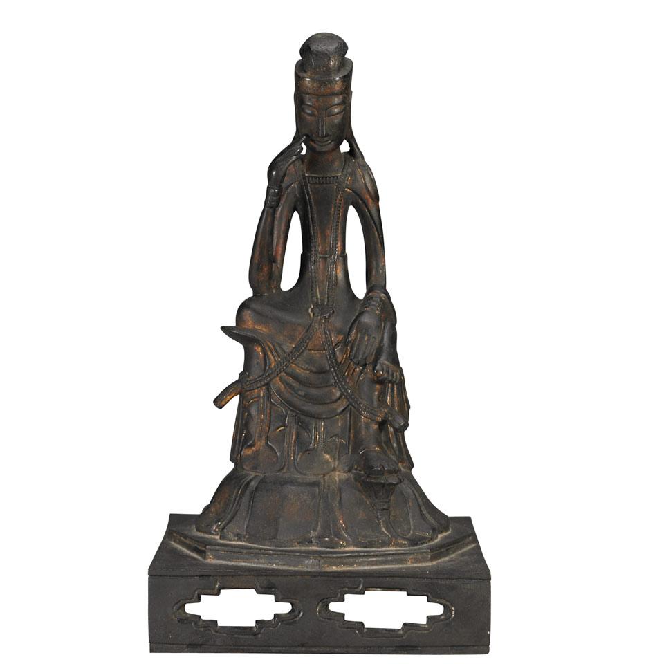 Bronze Figure of Pensive Maitreya