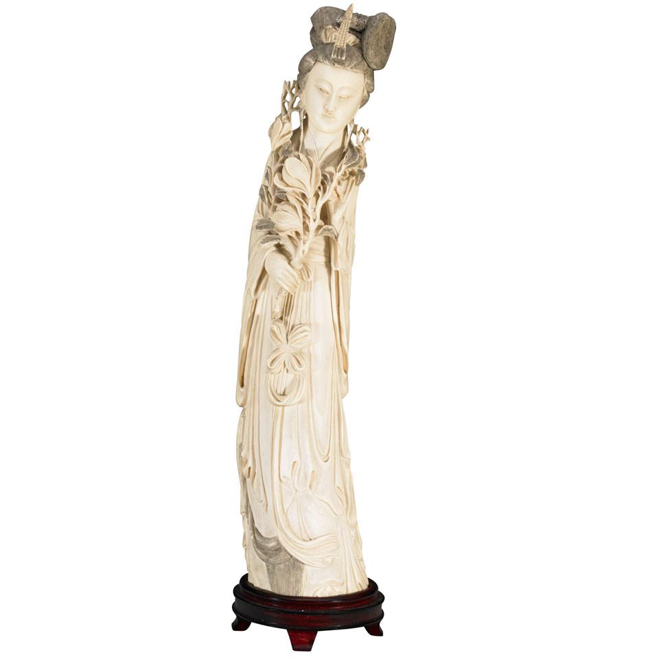 Ivory Carved Lady 