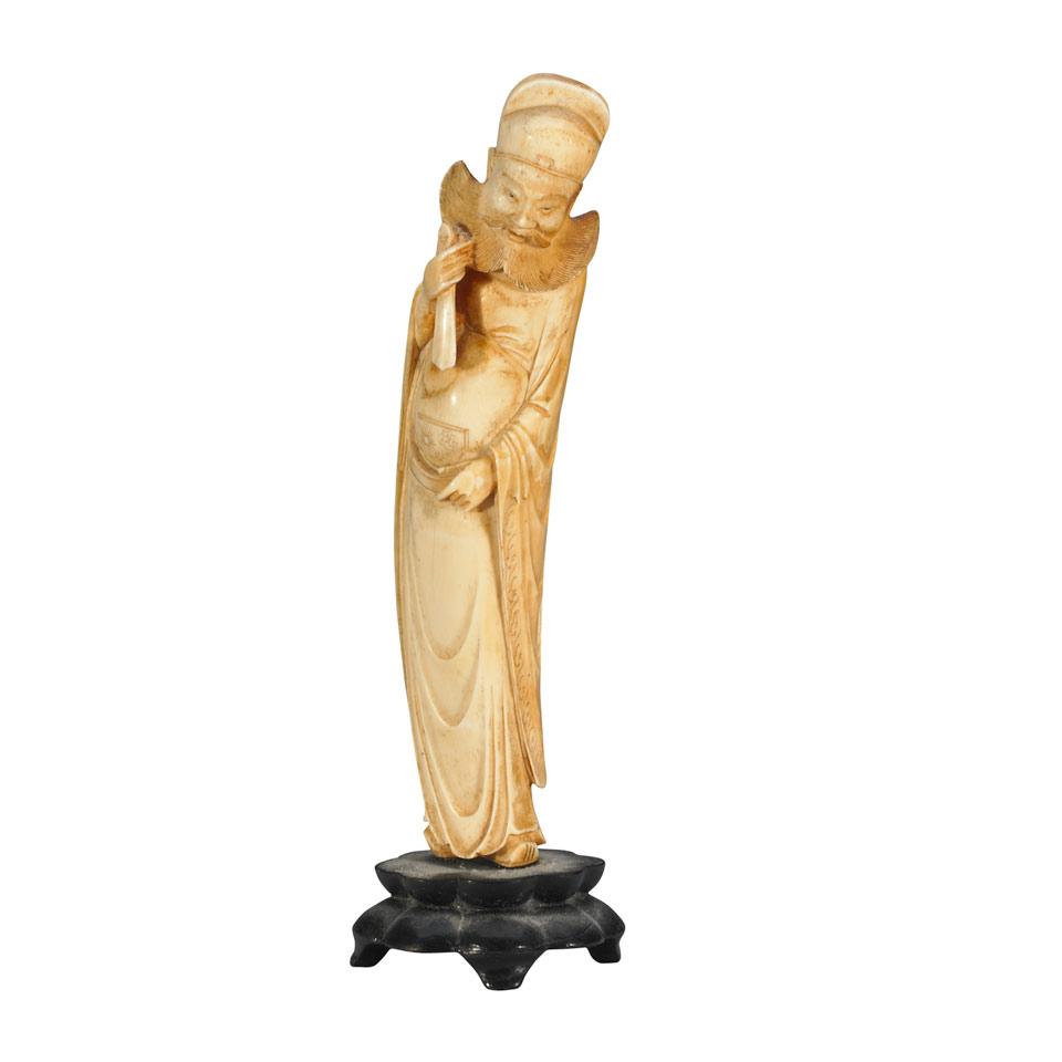Ivory Carved Figure of an Immortal