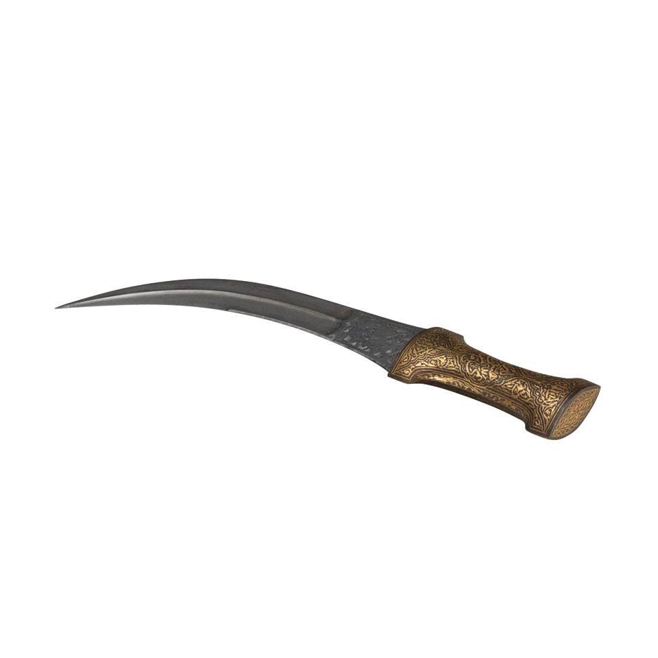 Koftgari Steel Hilted Dagger, South Asia, 19th Century
