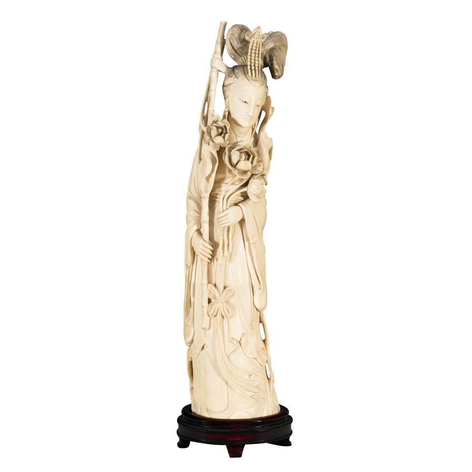 Ivory Carved Standing Beauty