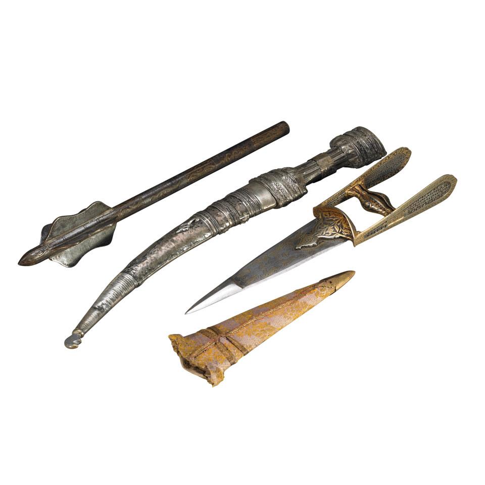 Three Weapons, Indo-Persian and Ottoman, 19th Century or Earlier