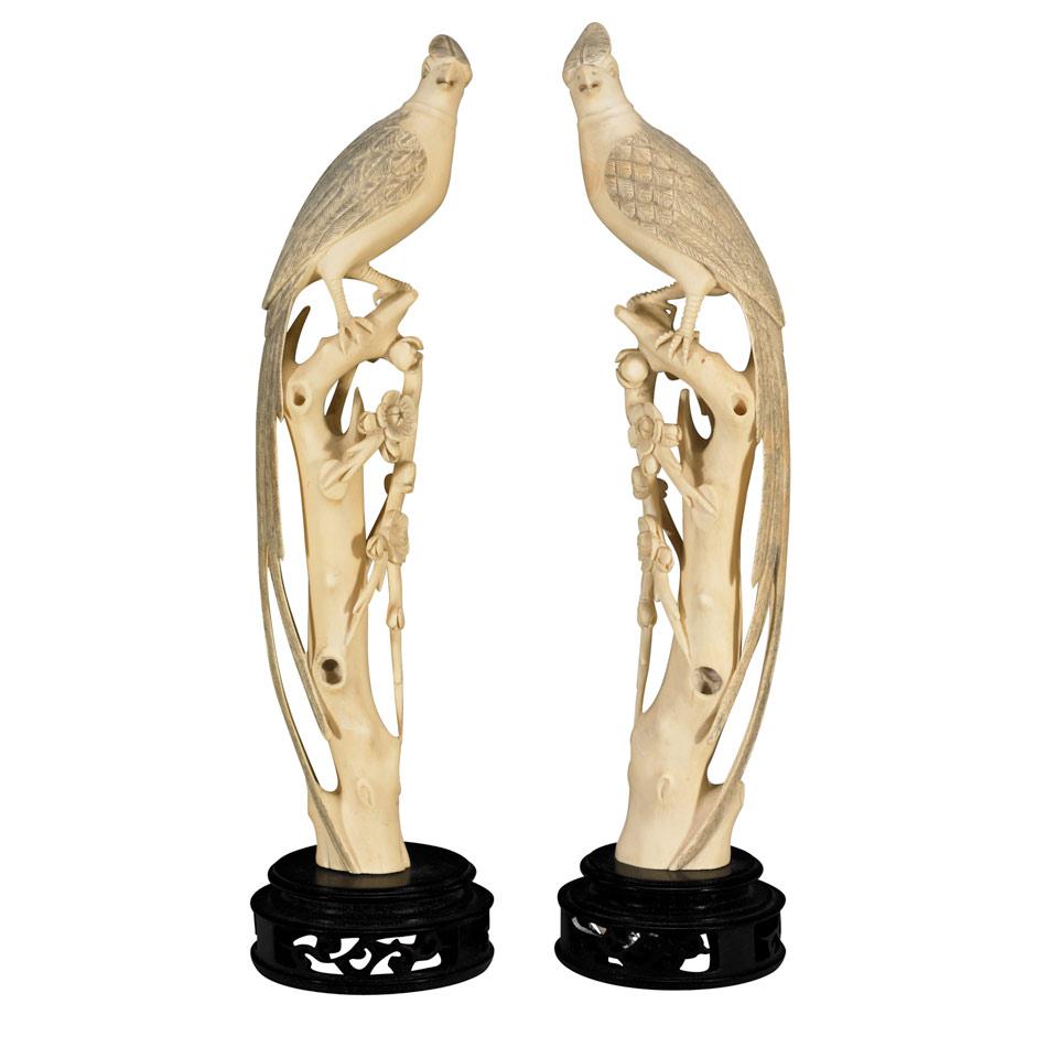 Ivory Carved Birds