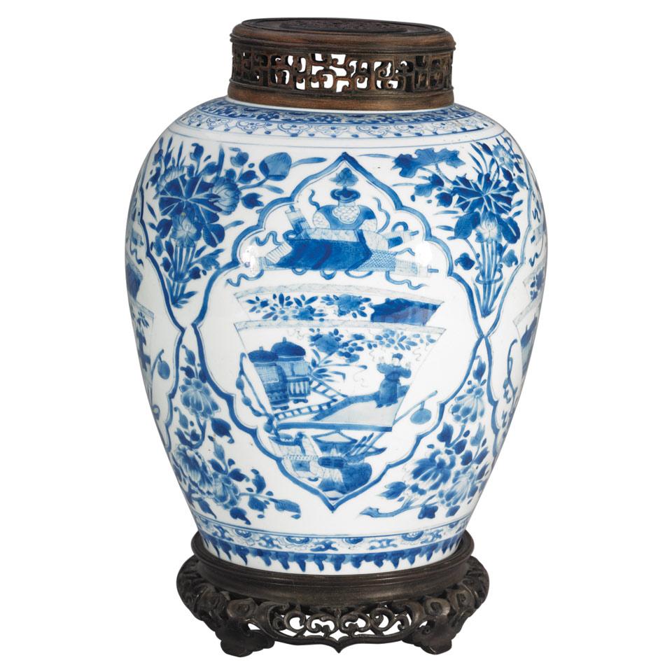 Blue and White Ginger Jar, Qing Dynasty, 18th Century