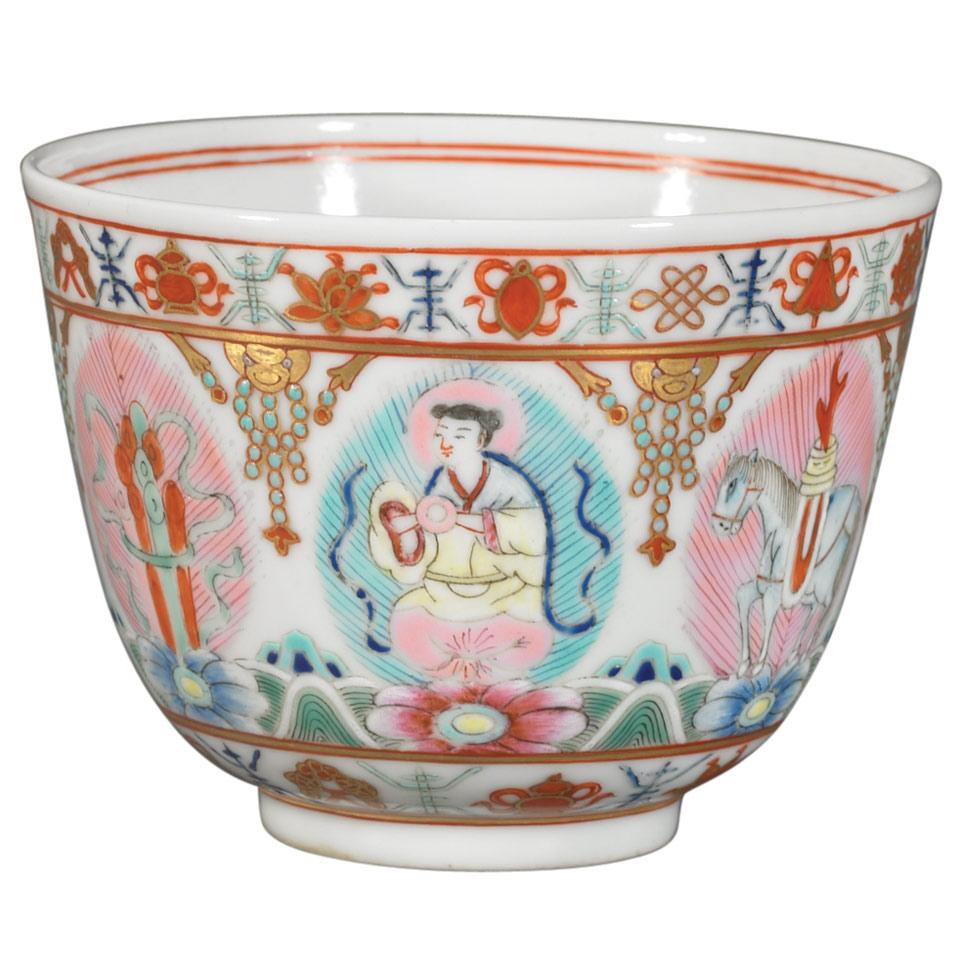 Famille Rose Cup, 19th/20th Century