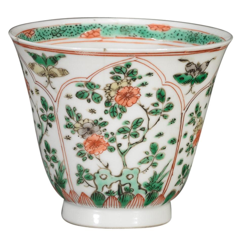 Famille Verte Wine Cup, Qing Dynasty, Kangxi Period (1662-1722)