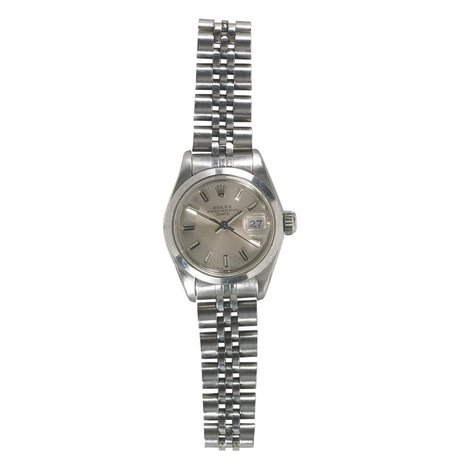 Lady’s Rolex Oyster Perpetual Date Wristwatch