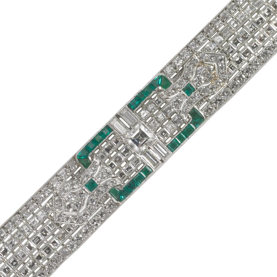 Platinum Filigree Strap Bracelet