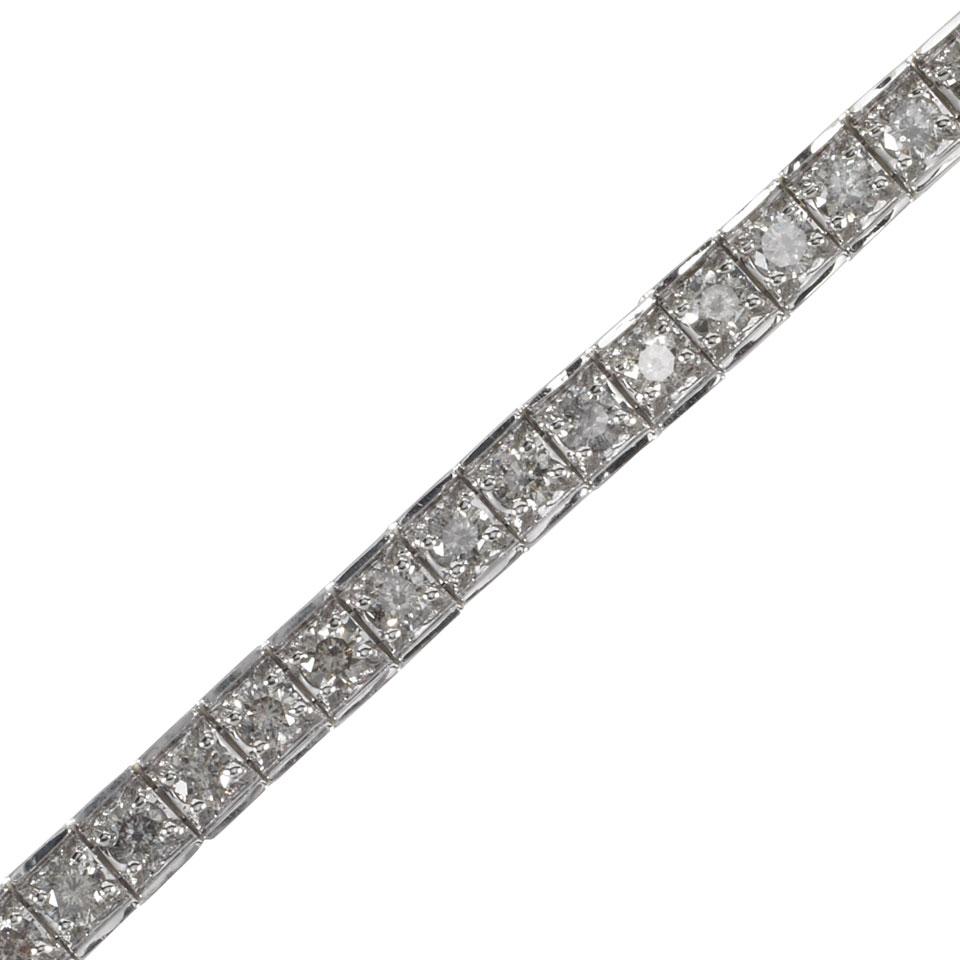 14k White Gold Straightline Bracelet