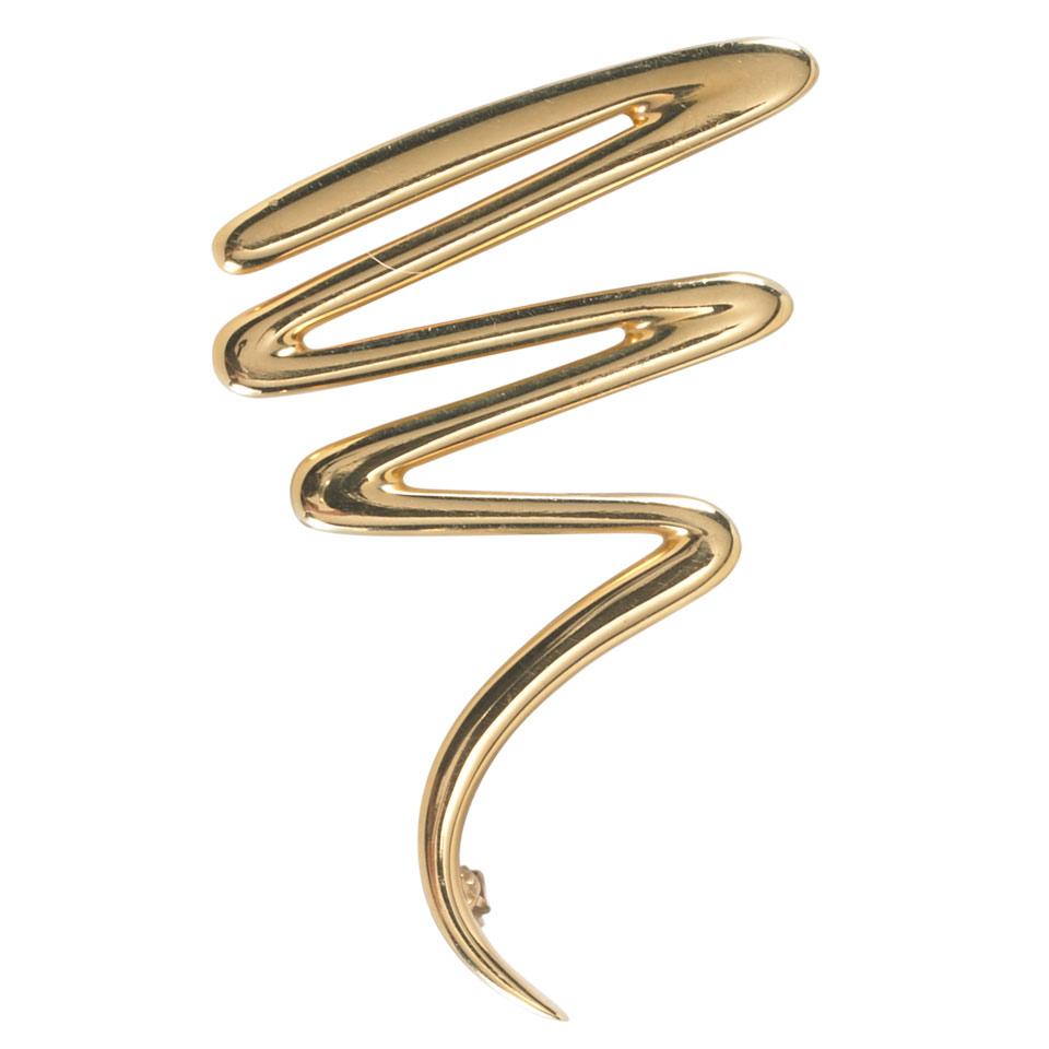 Paloma Picasso Tiffany & Co.18k Yellow Gold Brooch
