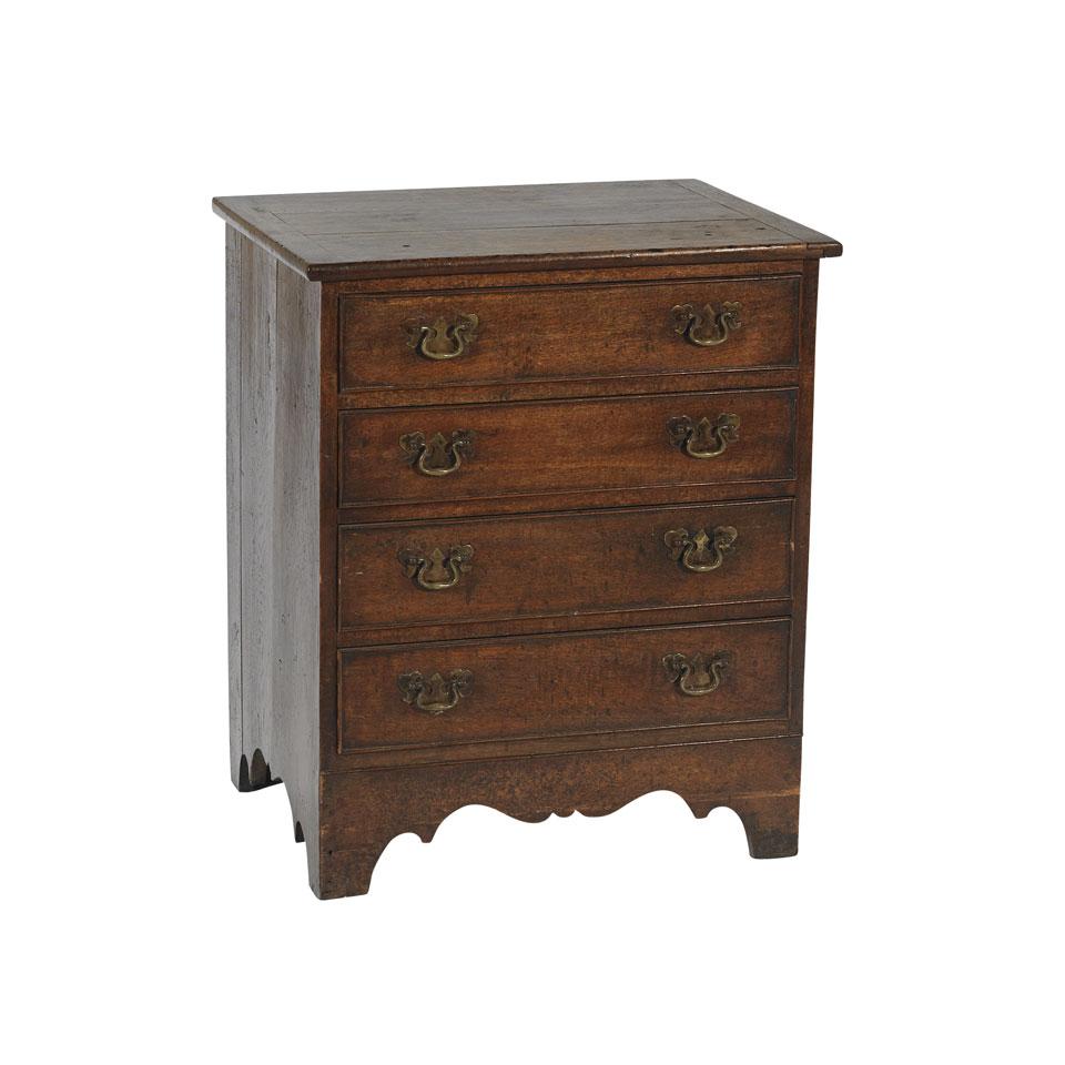 Small Oak Four Drawer Chest