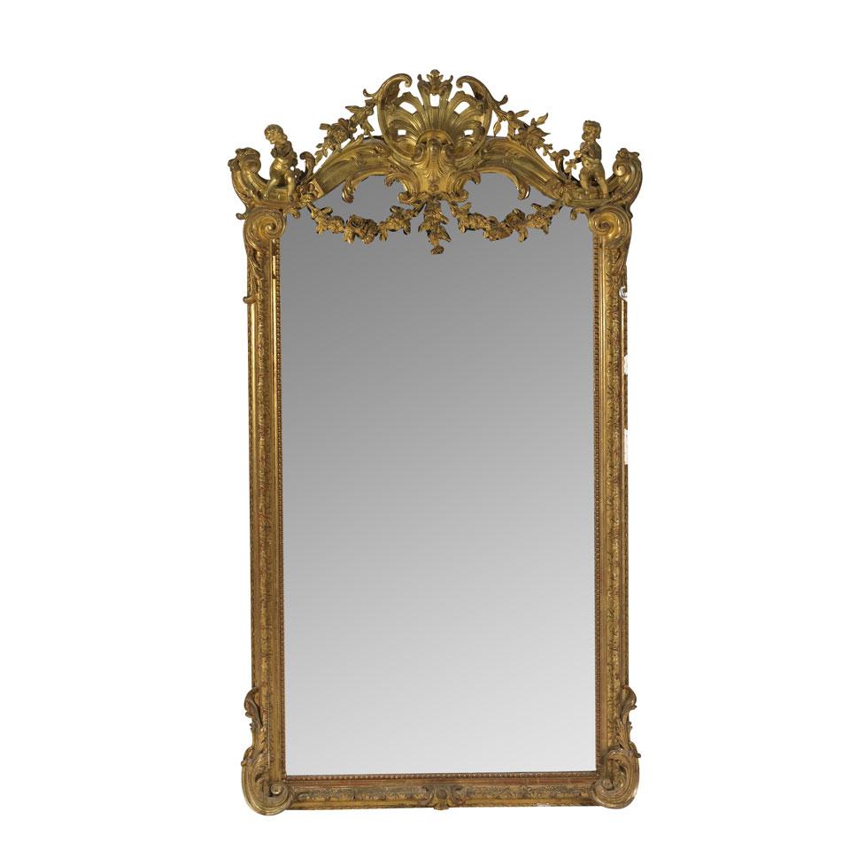 Large Napoleon III Giltwood Mirror, 19th century