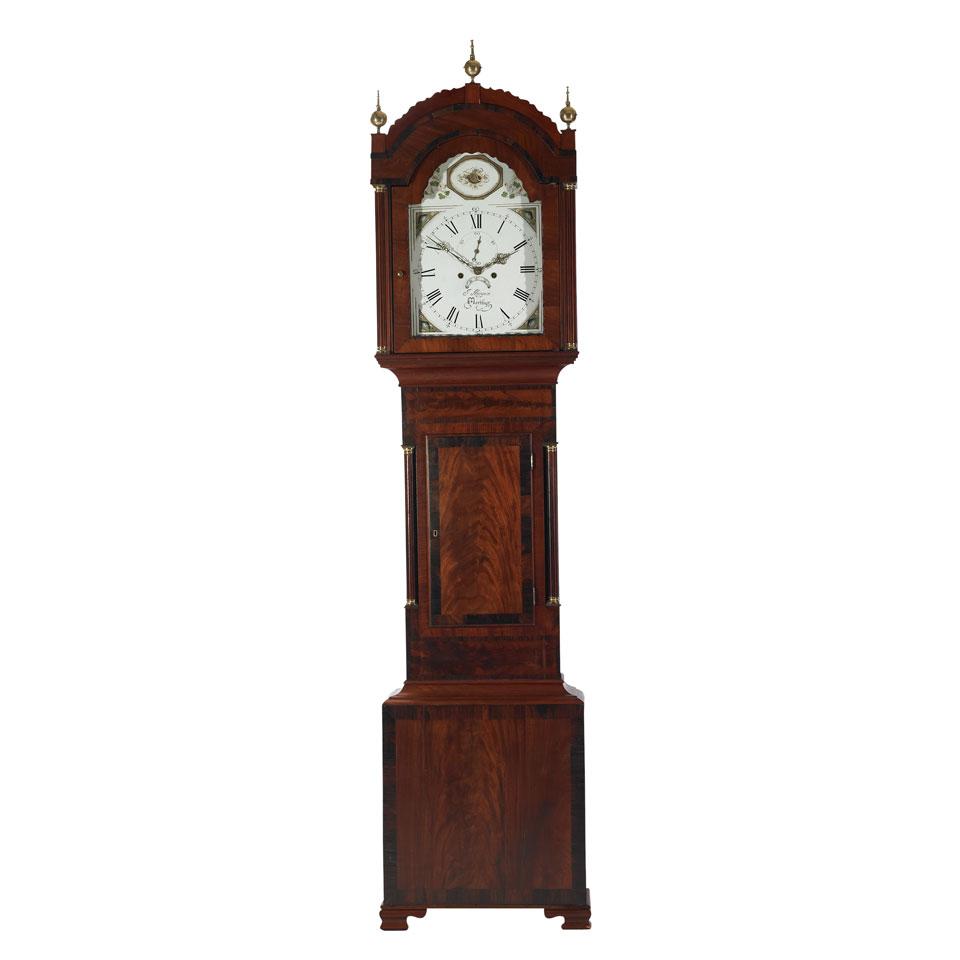 Welsh Mahogany Tall Case Clock, J. Morgan, Merthyr, late 18th century