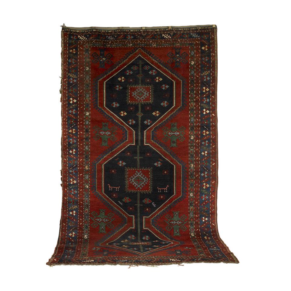 Kazak Triple Medallion Carpet
