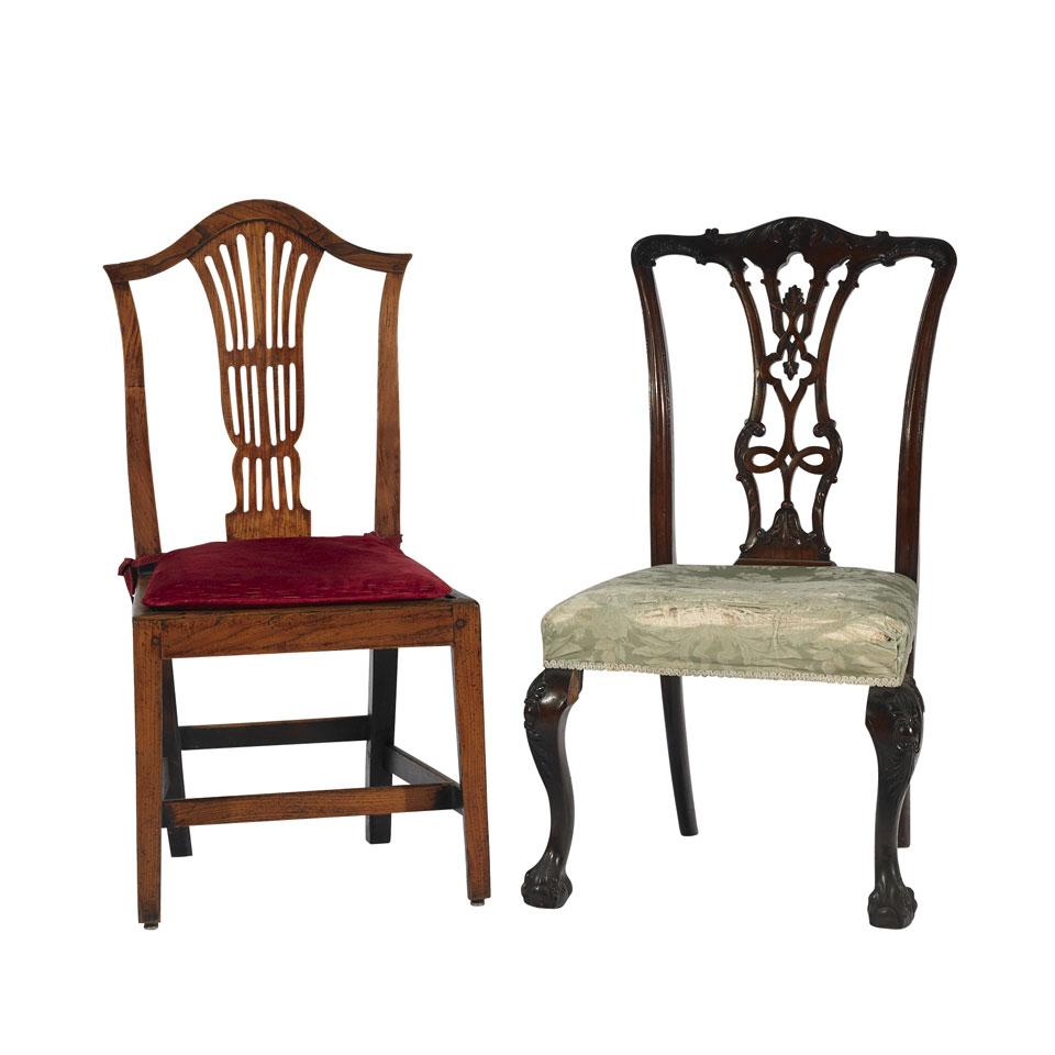 Five Various English Side Chairs 