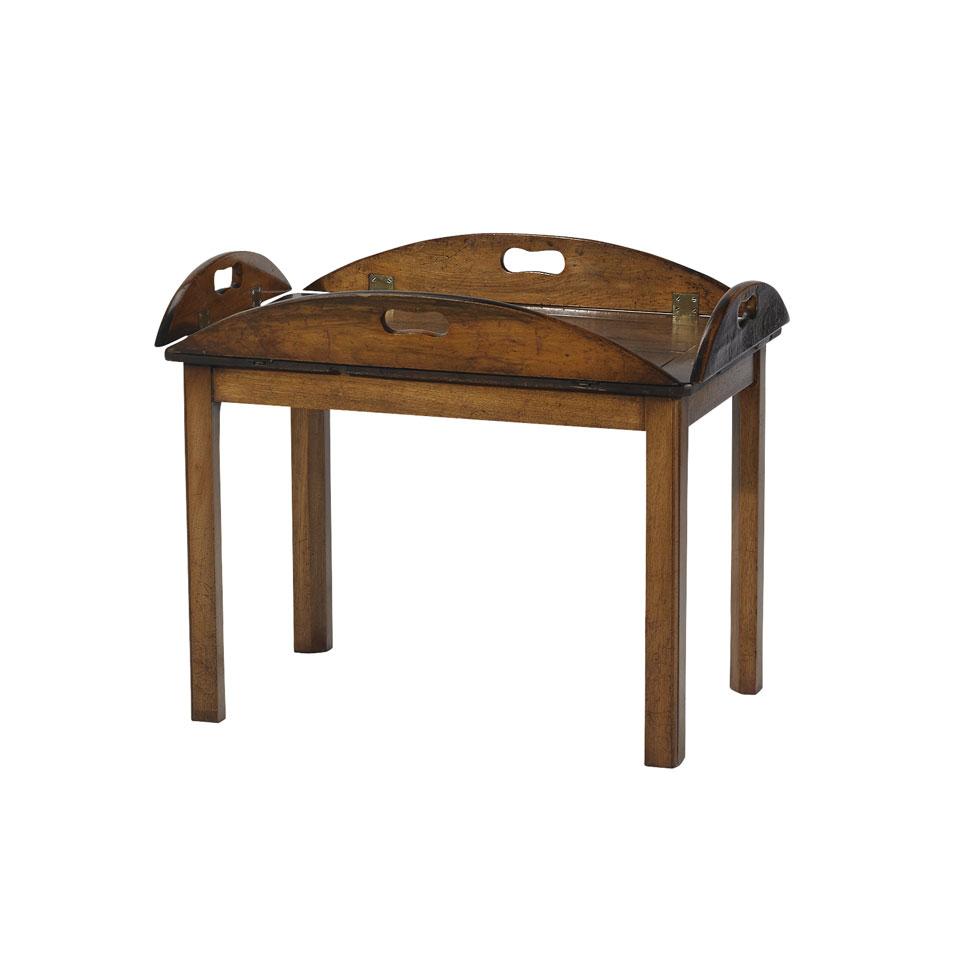 Mahogany Drop Leaf Butler’s Tray and Stand